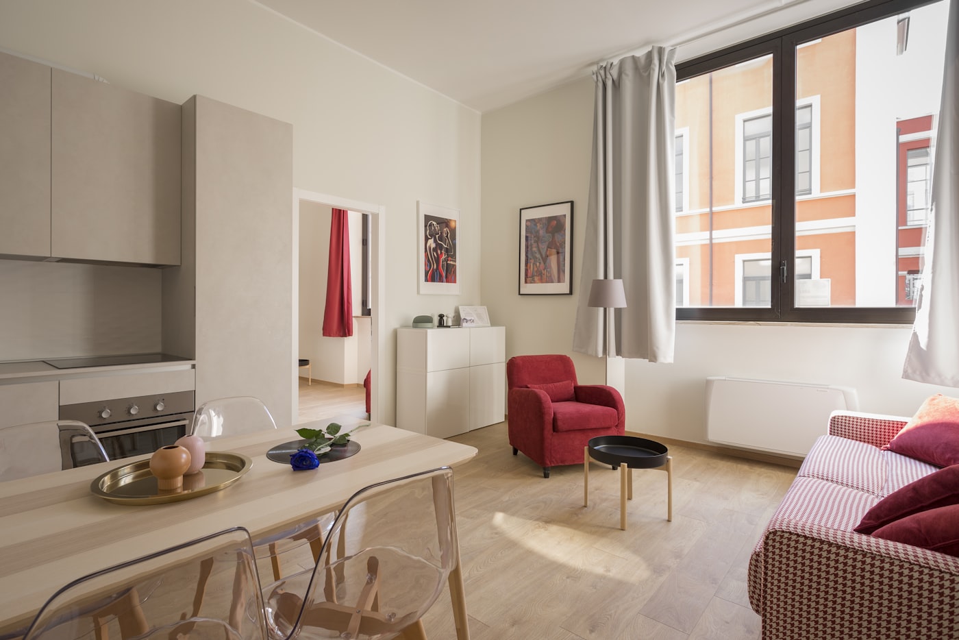 Renovated apartment unit interior